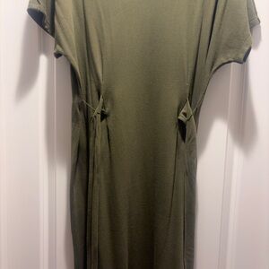 Peace Love World Olive Midi Dress